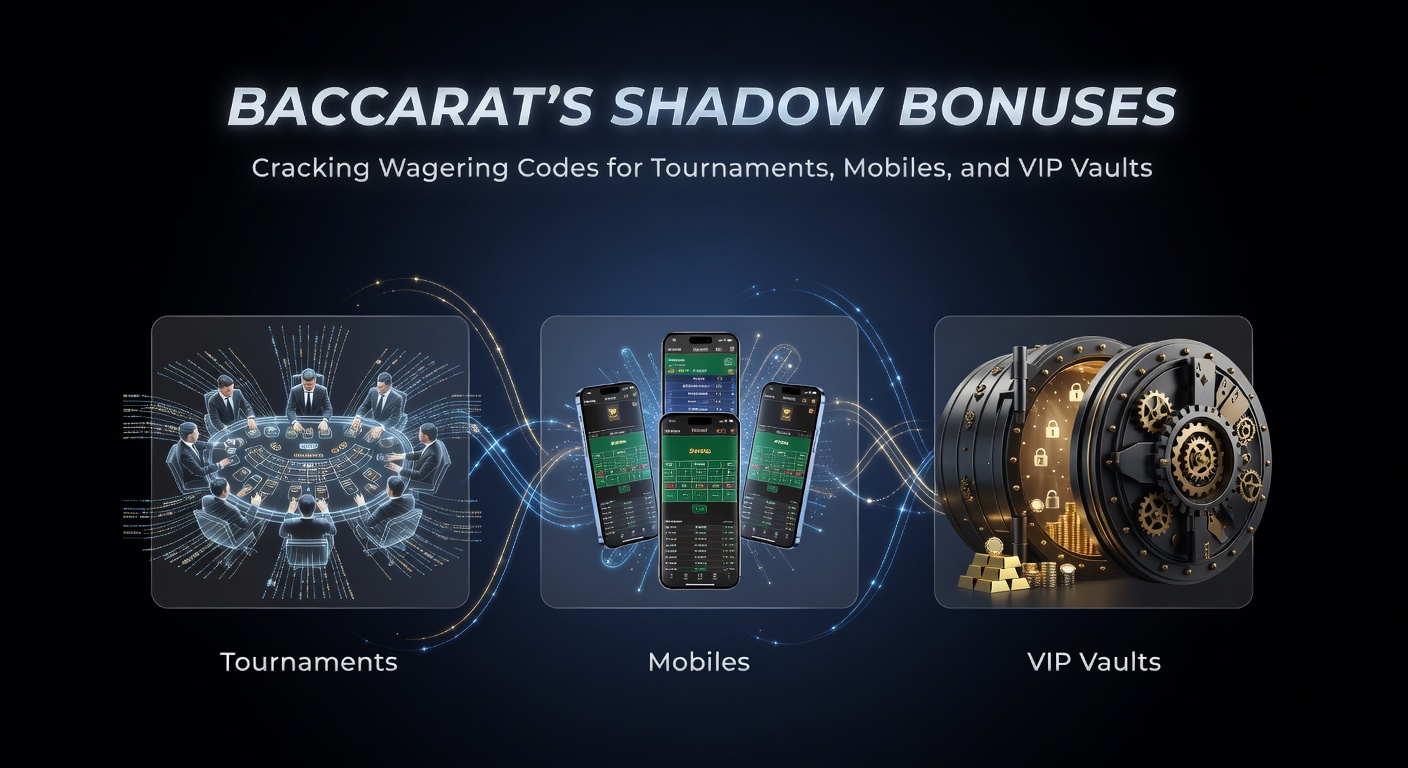 Close-up of a mobile phone screen displaying baccarat tournament leaderboard with shadow bonus notifications and wagering progress bars