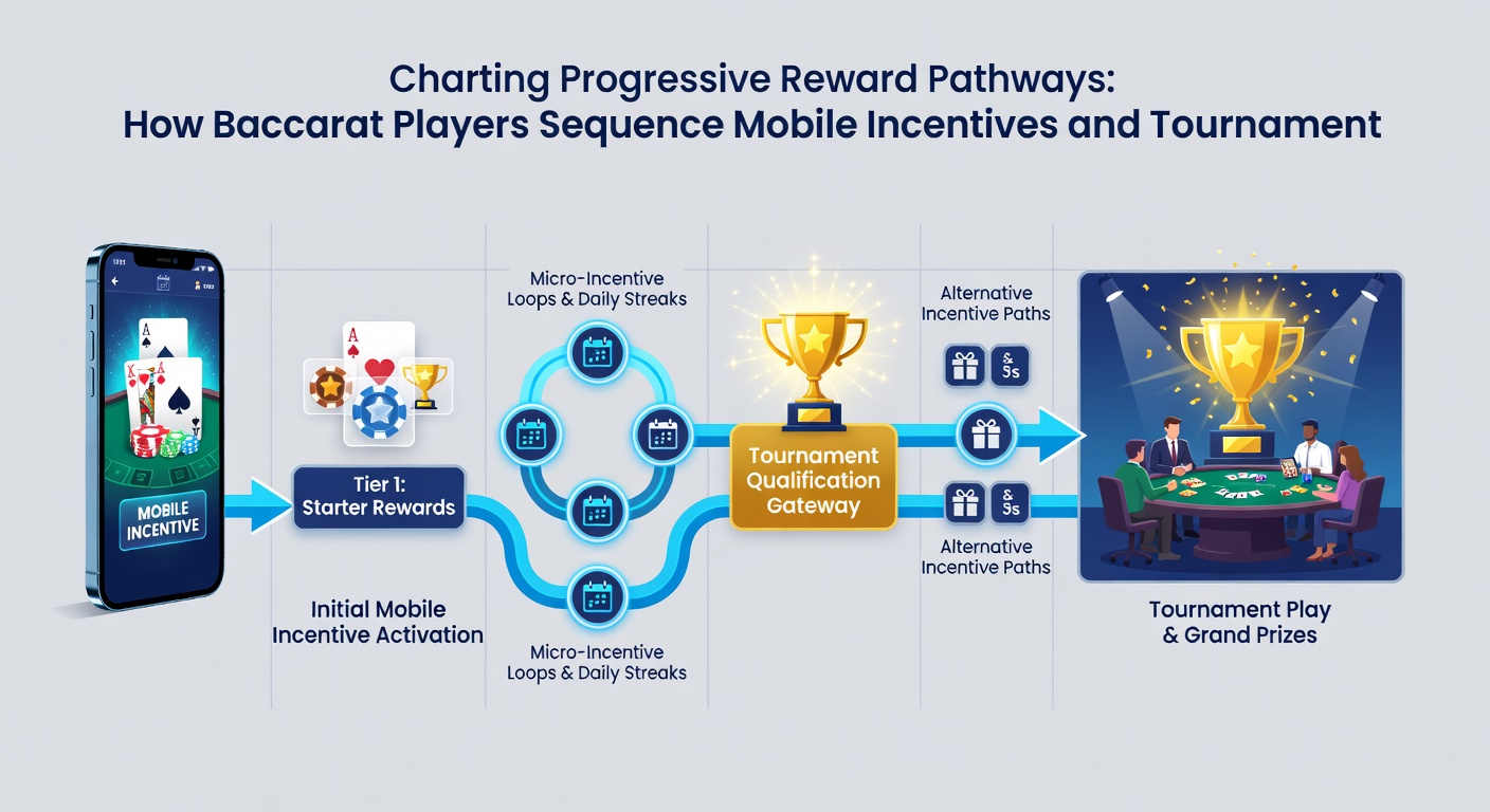 Detailed view of baccarat tournament progression paths linked to mobile rewards and VIP level advancement