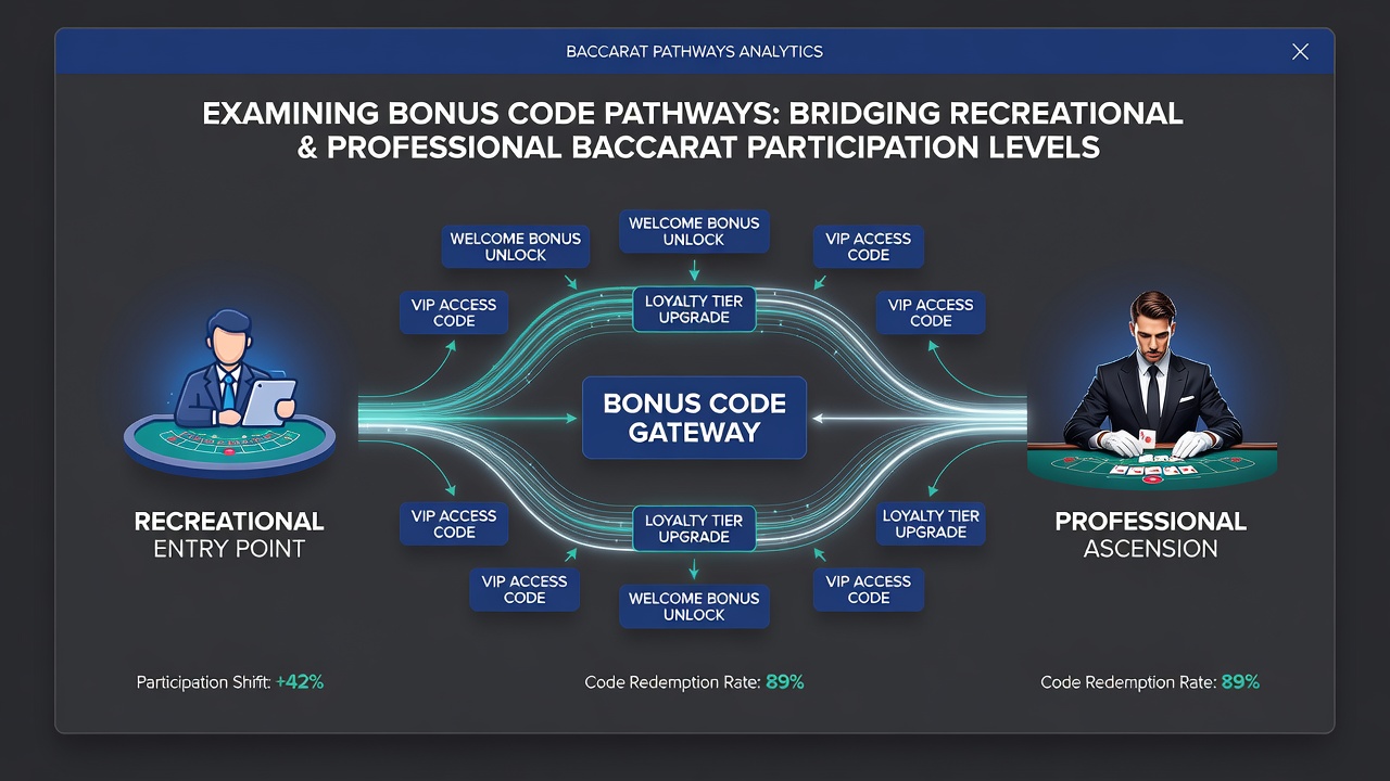 Detailed view of baccarat tournament progression linked to bonus code redemptions