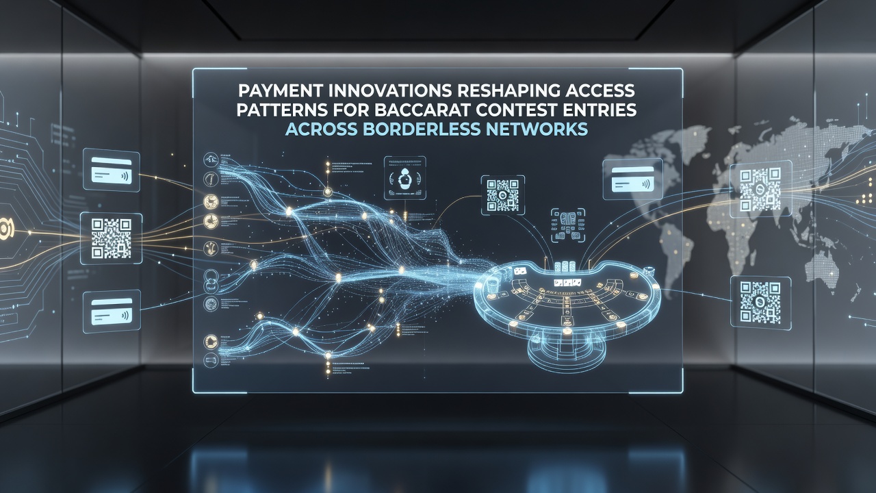Digital payment interfaces facilitating baccarat tournament entries across global networks
