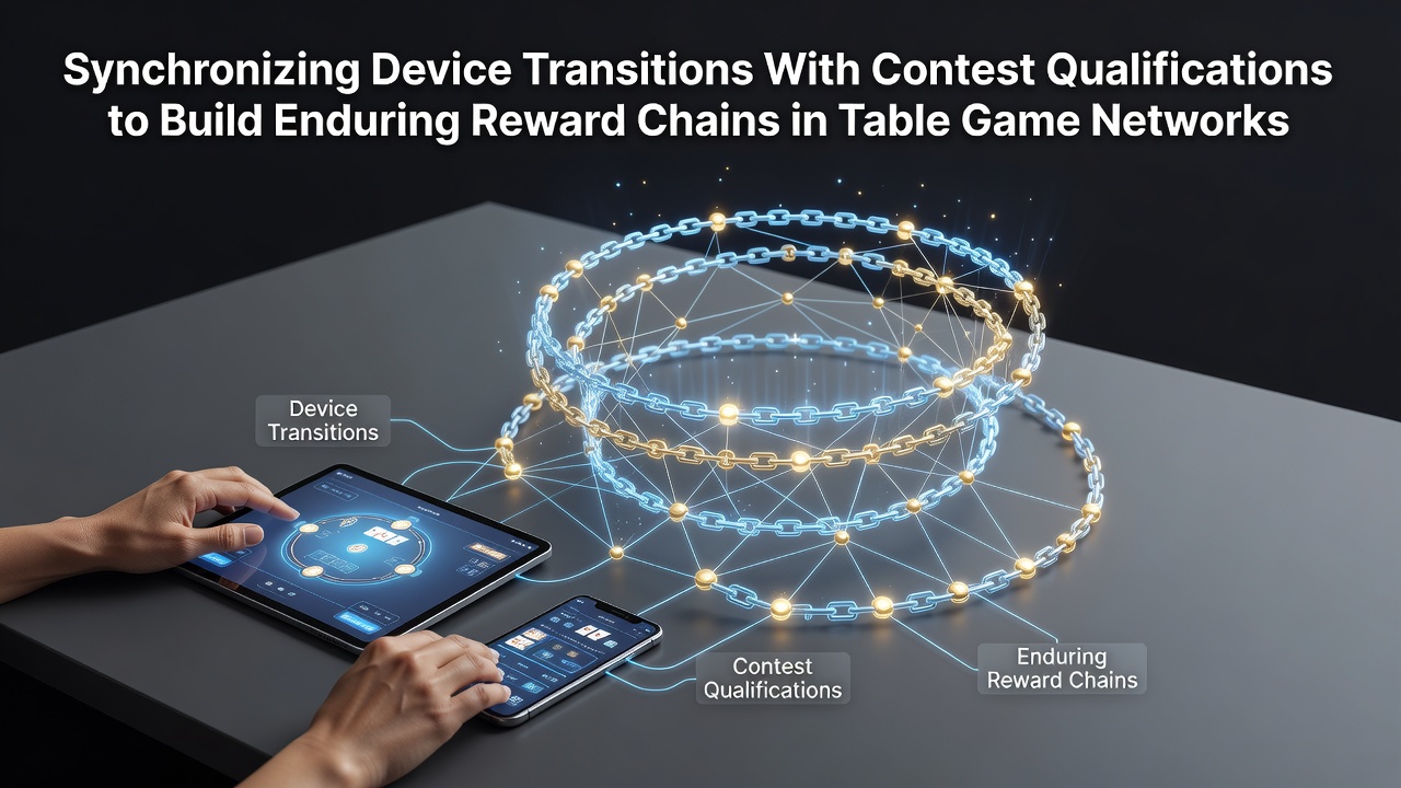 Players coordinating mobile and desktop devices during table game contest qualification sequences